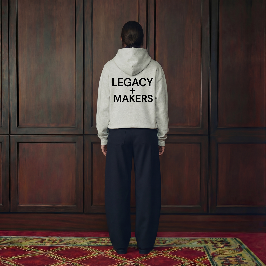 Legay of Makers - Boxy Gather-Hem Hoodie