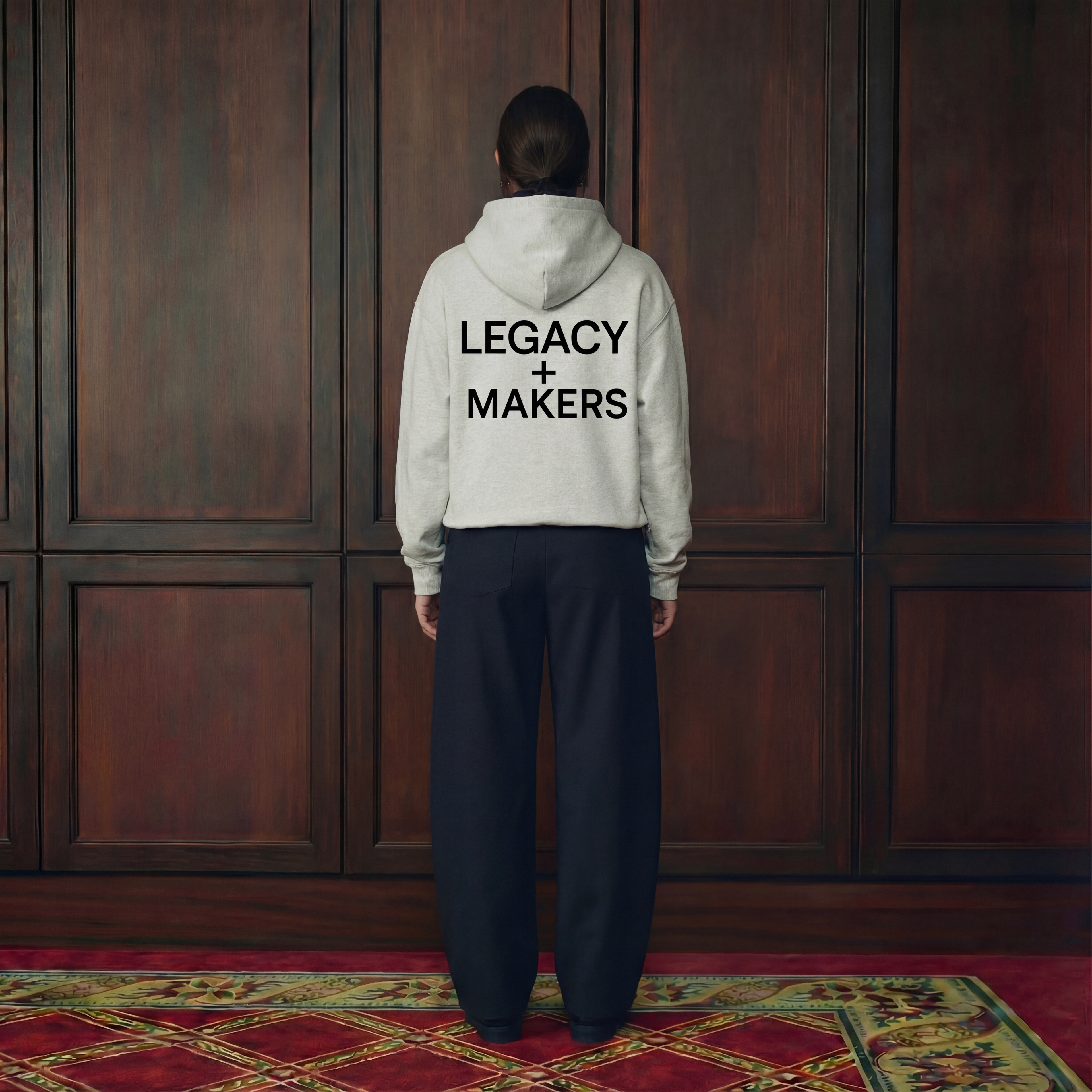 Legay of Makers - Boxy Gather-Hem Hoodie