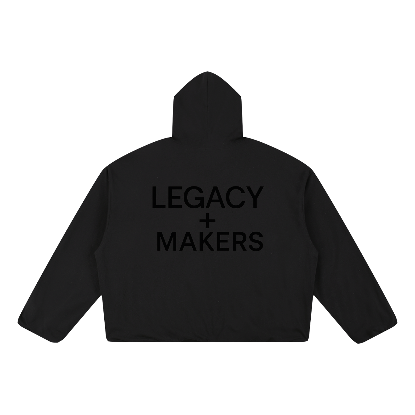 Legay of Makers - Boxy Gather-Hem Hoodie