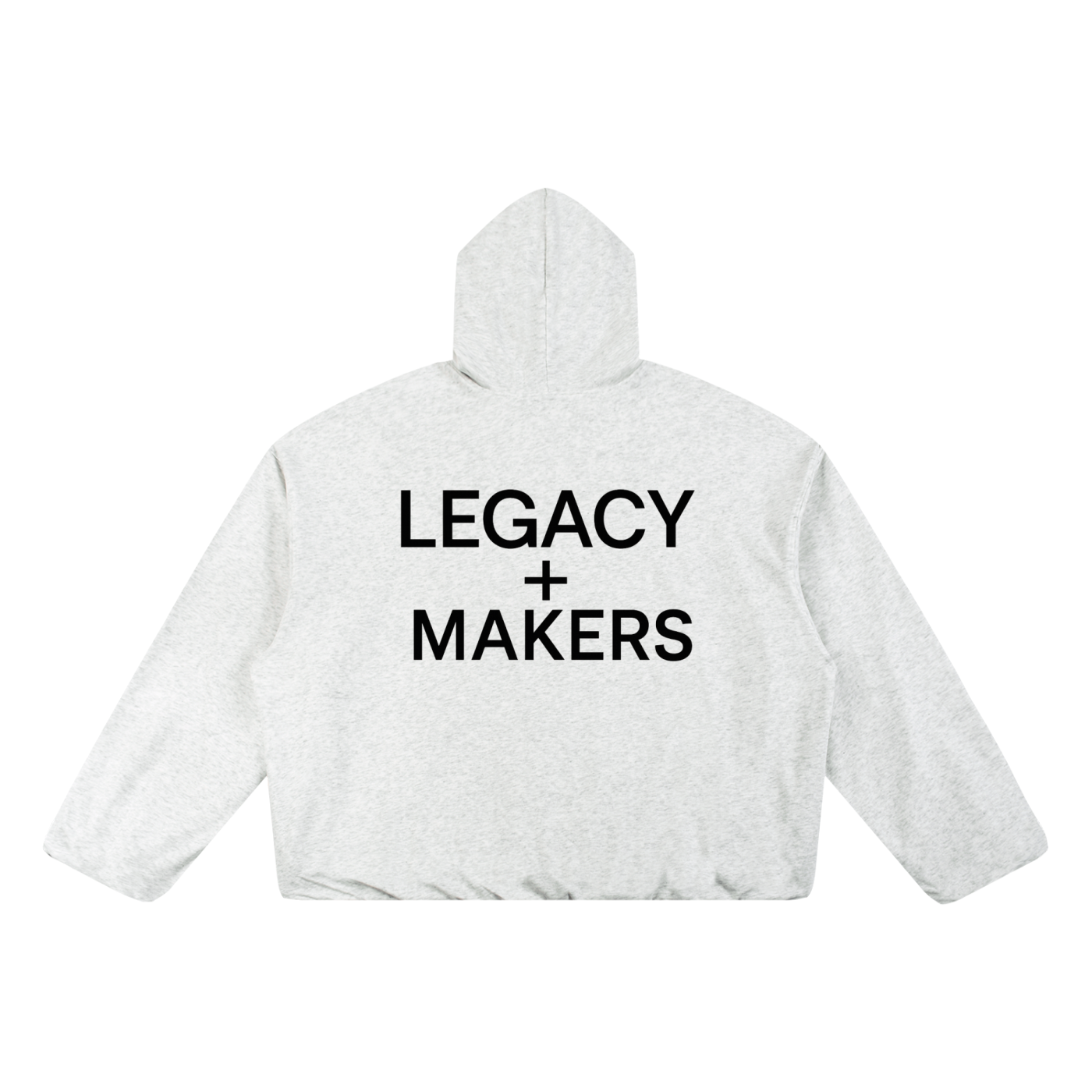 Legay of Makers - Boxy Gather-Hem Hoodie