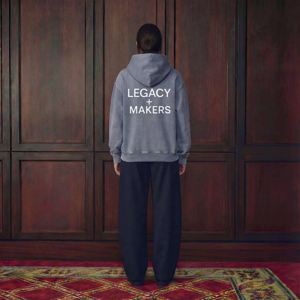 Legacy of Makers - Snow Wash Fleece Oversize Hoodie