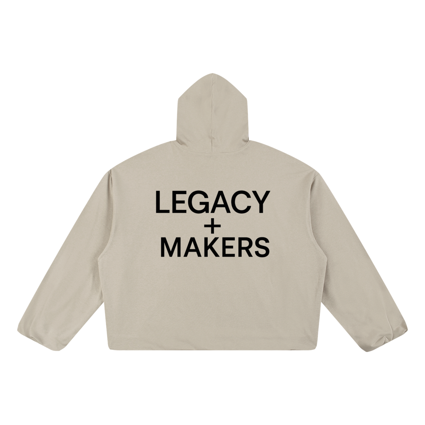 Legay of Makers - Boxy Gather-Hem Hoodie