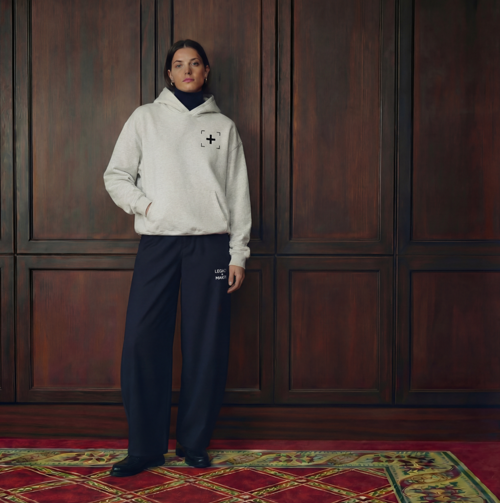 Legay of Makers - Boxy Gather-Hem Hoodie