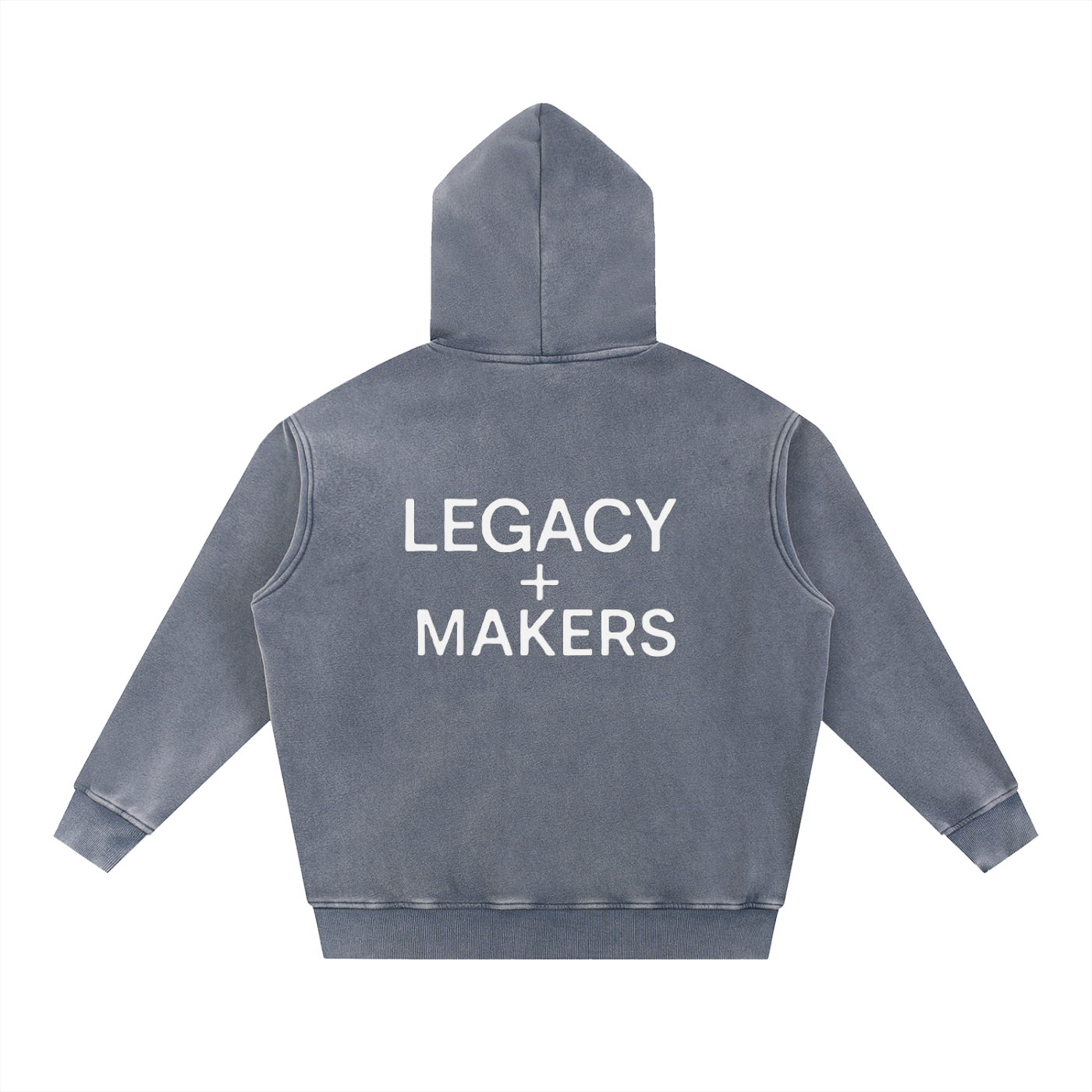Legacy of Makers - Snow Wash Fleece Oversize Hoodie